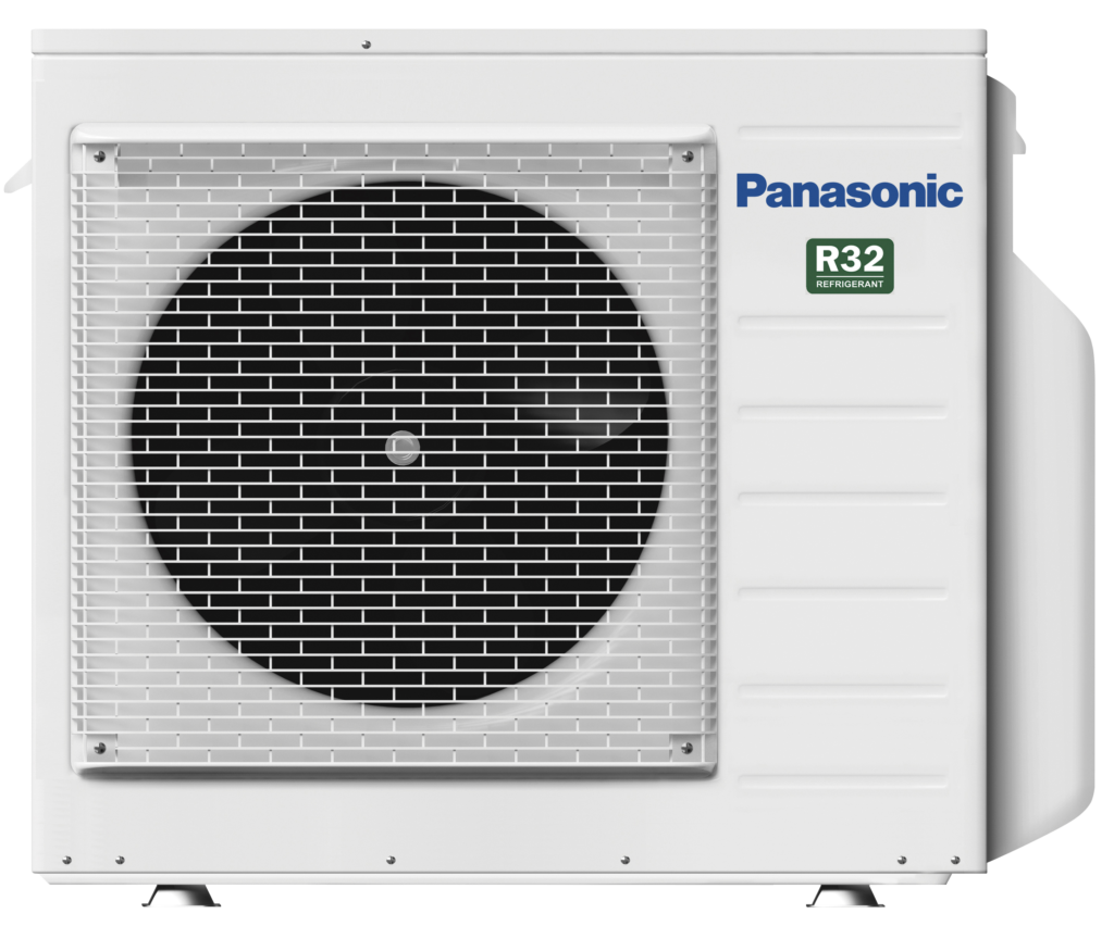 Klimatyzacja Panasonic TZ Compact — jednostka zewnętrzna na elewacji